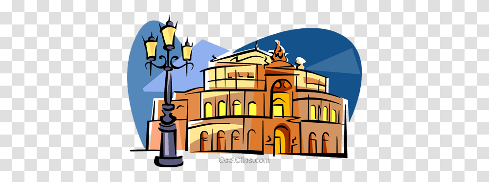 Germany Dresden Opera Royalty Free Vector Clip Art Illustration, Mansion, House, Housing, Building Transparent Png