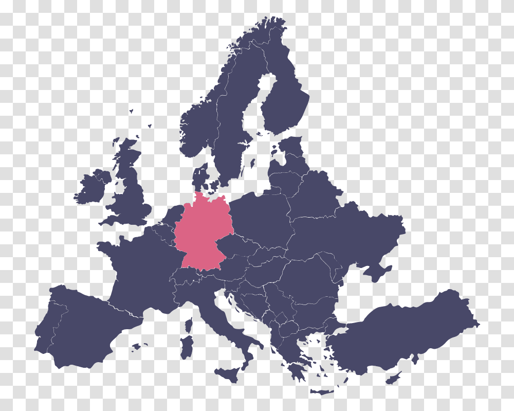 Germany In Europe Map, Land, Outdoors, Nature, Landscape Transparent Png