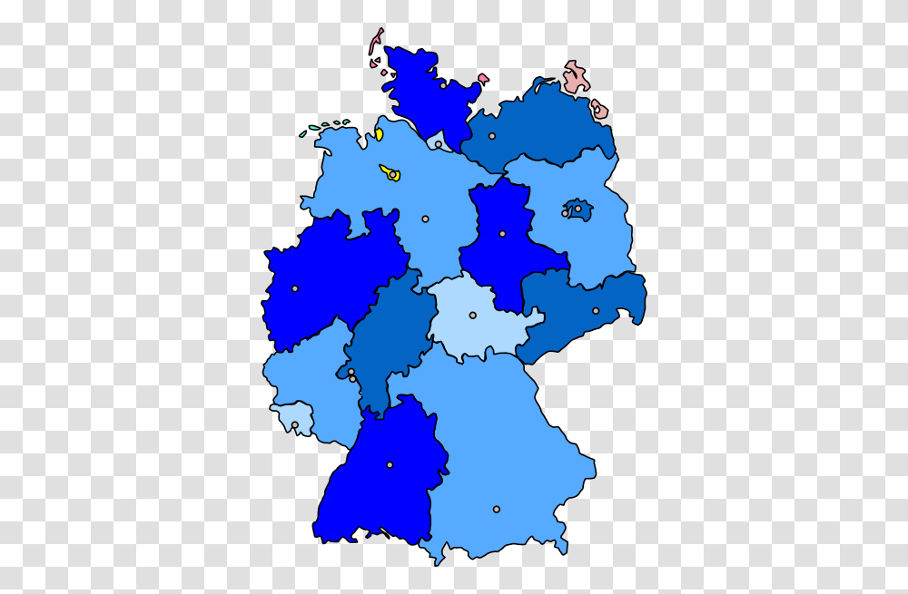 Germany Map Blue Clip Art, Diagram, Plot, Atlas Transparent Png