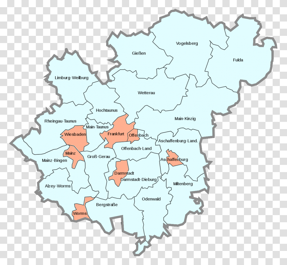 Germany Map Clipart Rhine Main Transport Association Area, Diagram, Atlas, Plot Transparent Png