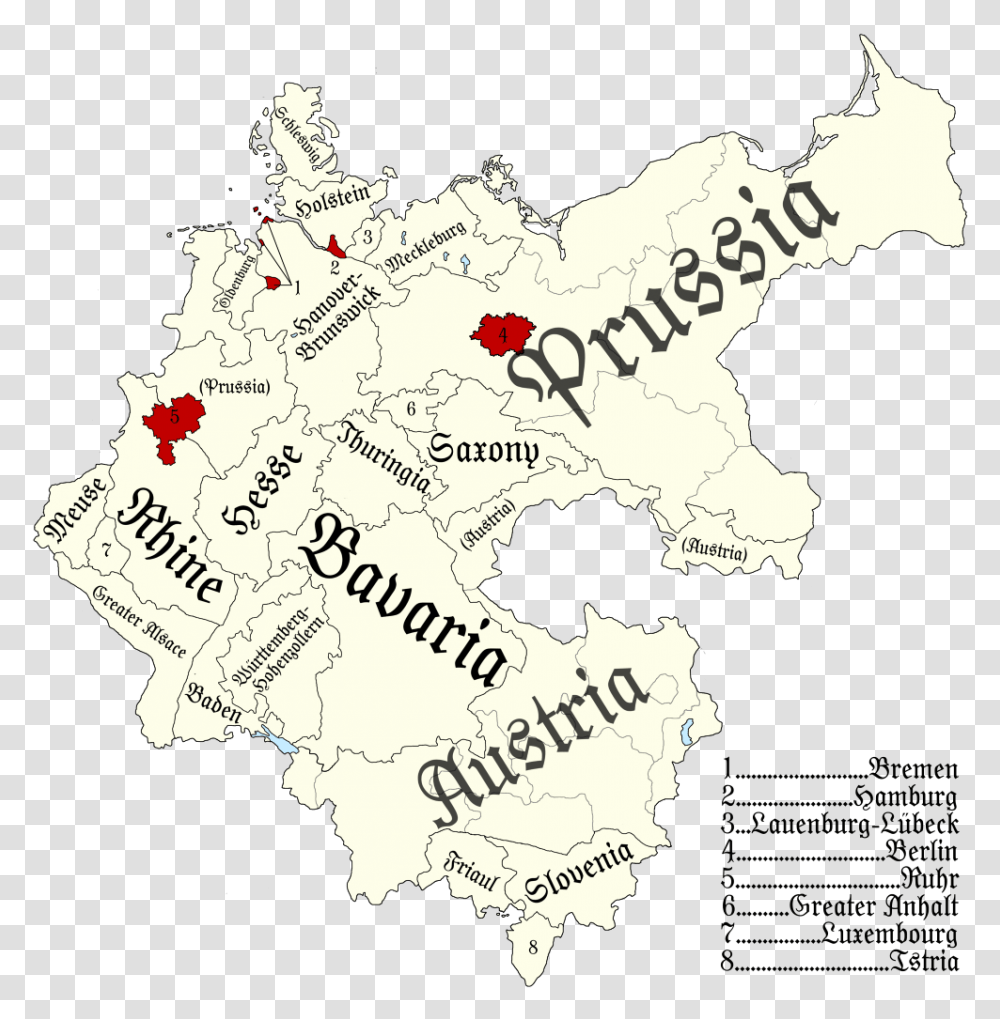 Germany Map, Diagram, Plot, Atlas Transparent Png