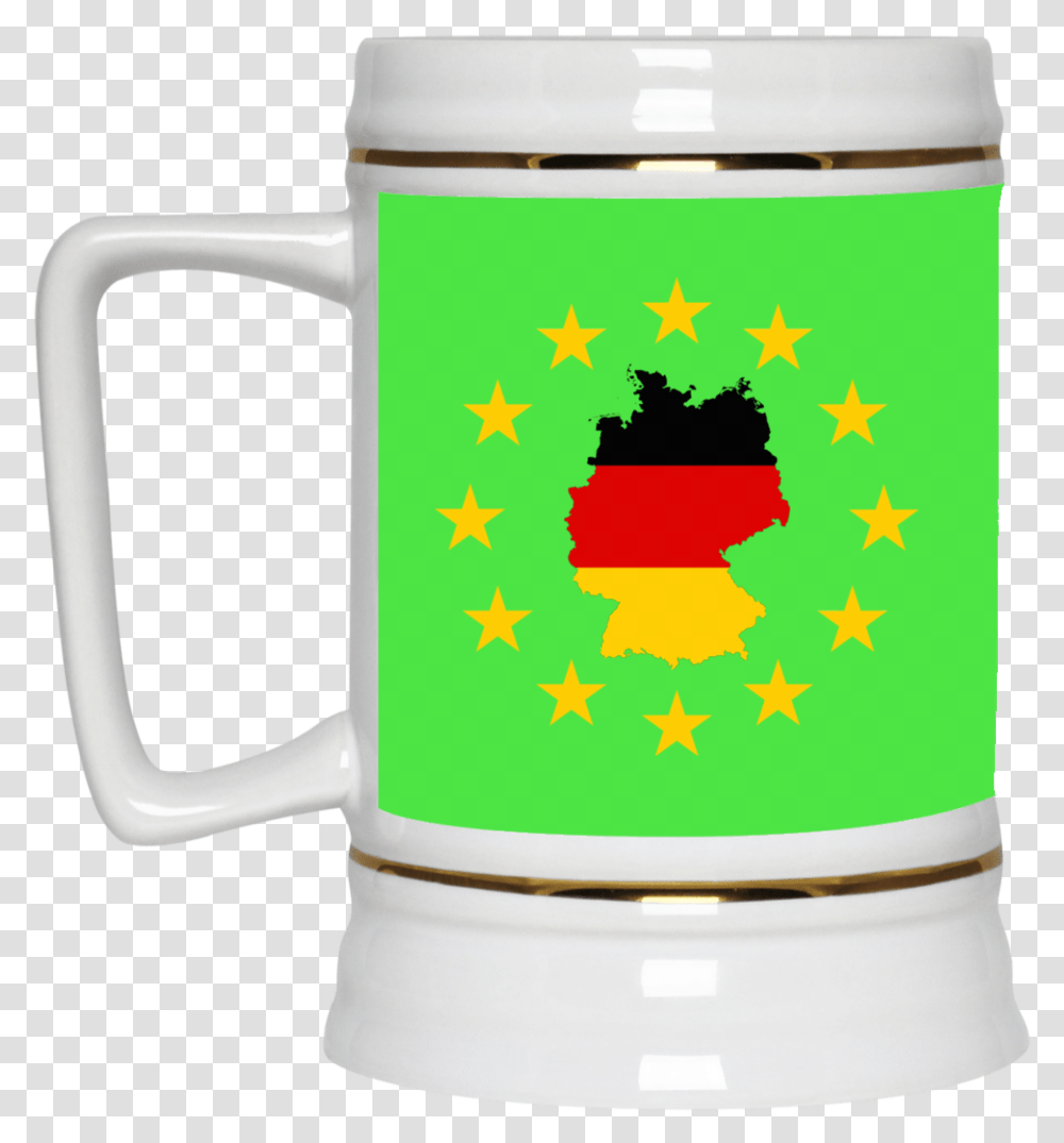 Germany Map Inside European Union Eu Flag Mug Cup Gift, Stein, Jug, Coffee Cup, Beverage Transparent Png