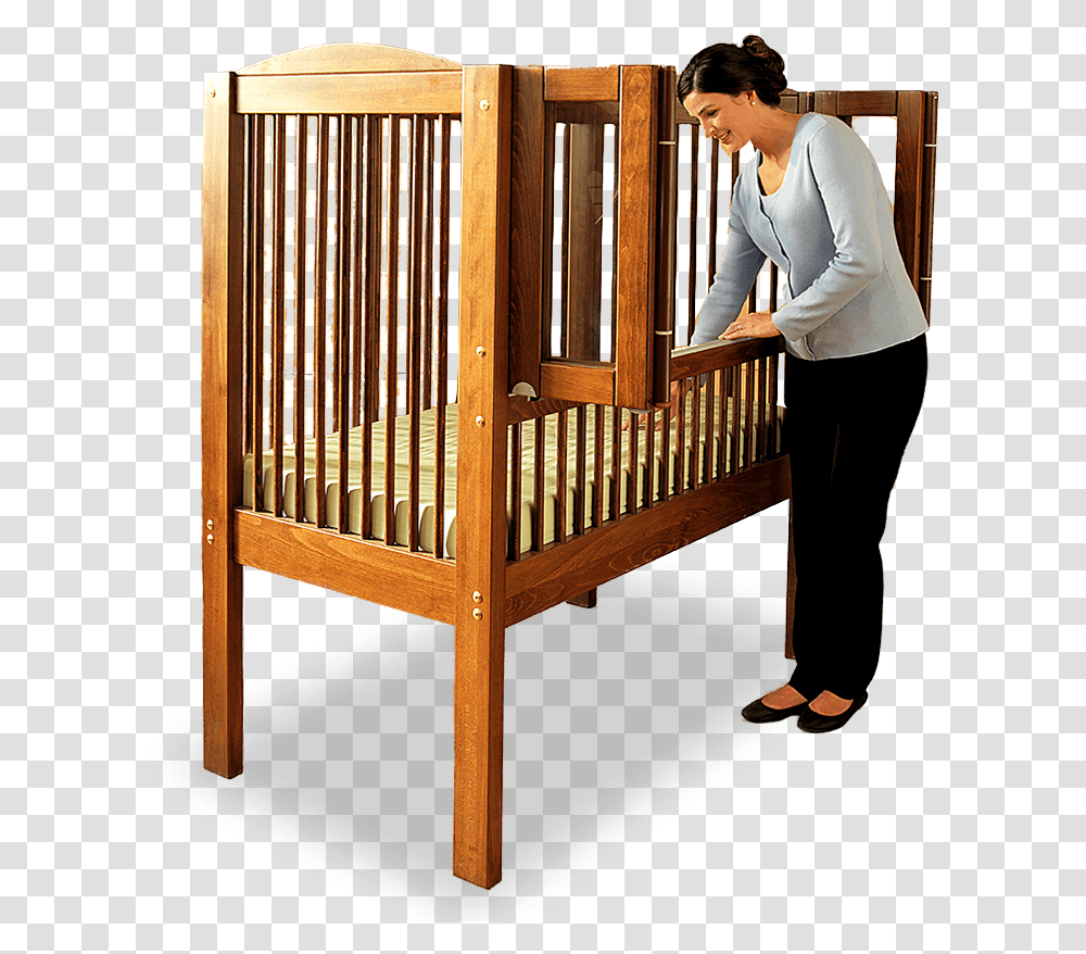 Gertie Crib With Doors Gertie Crib, Furniture, Person, Human Transparent Png