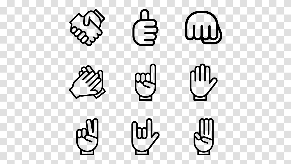Gesture Hands Lineal Lineal Hands, Gray, World Of Warcraft Transparent Png