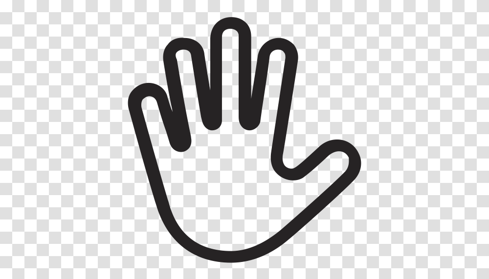 Gestures Hand Interaction Stop Touch Icon, Stencil Transparent Png
