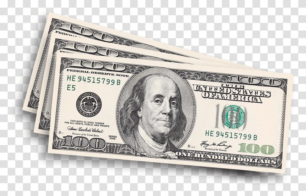 Get 150 When You Sign Up For Direct Deposit And 150 100 Dollar Bill, Person, Human, Money, Id Cards Transparent Png