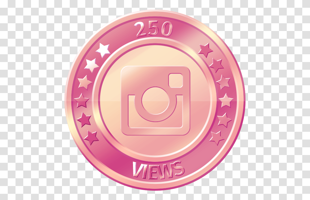 Get 250 Instagram Views 250 Followers Facebook Logo Trademark Coin Transparent Png Pngset Com