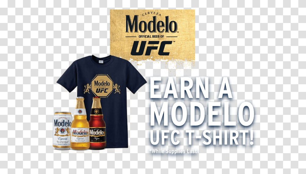 Get A Modelo Ufc T Shirt Guinness, Apparel, Person, Label Transparent Png