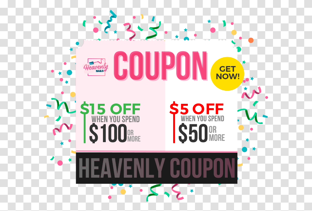 Get Coupon At Heavenly Nails In Hilo Graphic Design, Paper, Flyer, Poster, Advertisement Transparent Png
