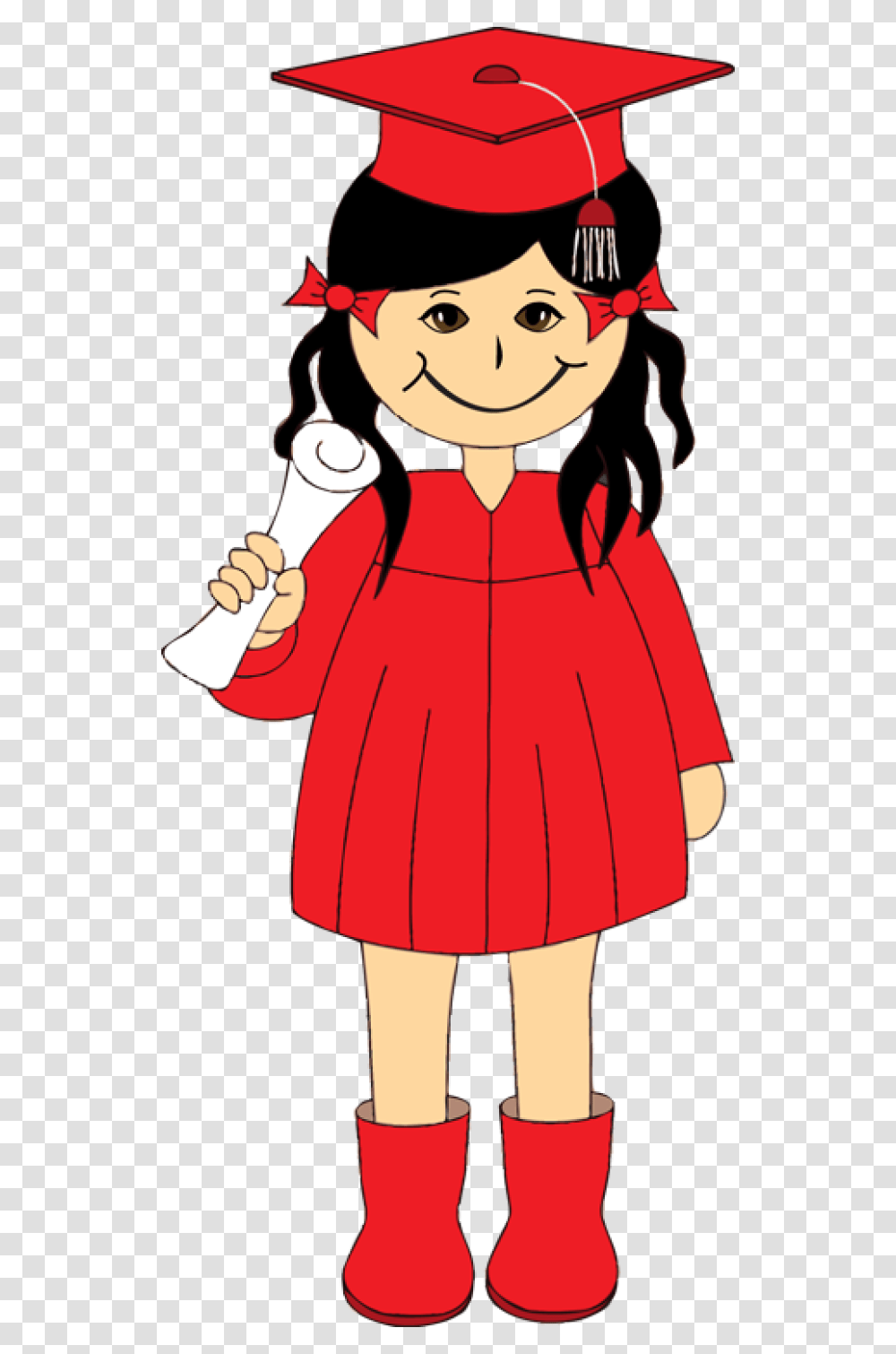 Get Creative With This Free Kids Clip Art Girl Graduate Clip, Apparel, Person, Human Transparent Png