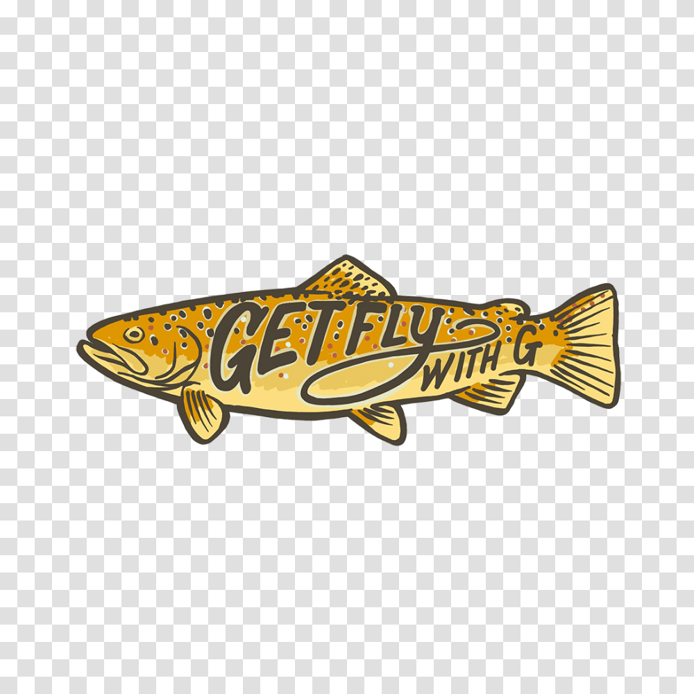 Get Fly With G Brown Trout, Animal, Fish, Logo Transparent Png