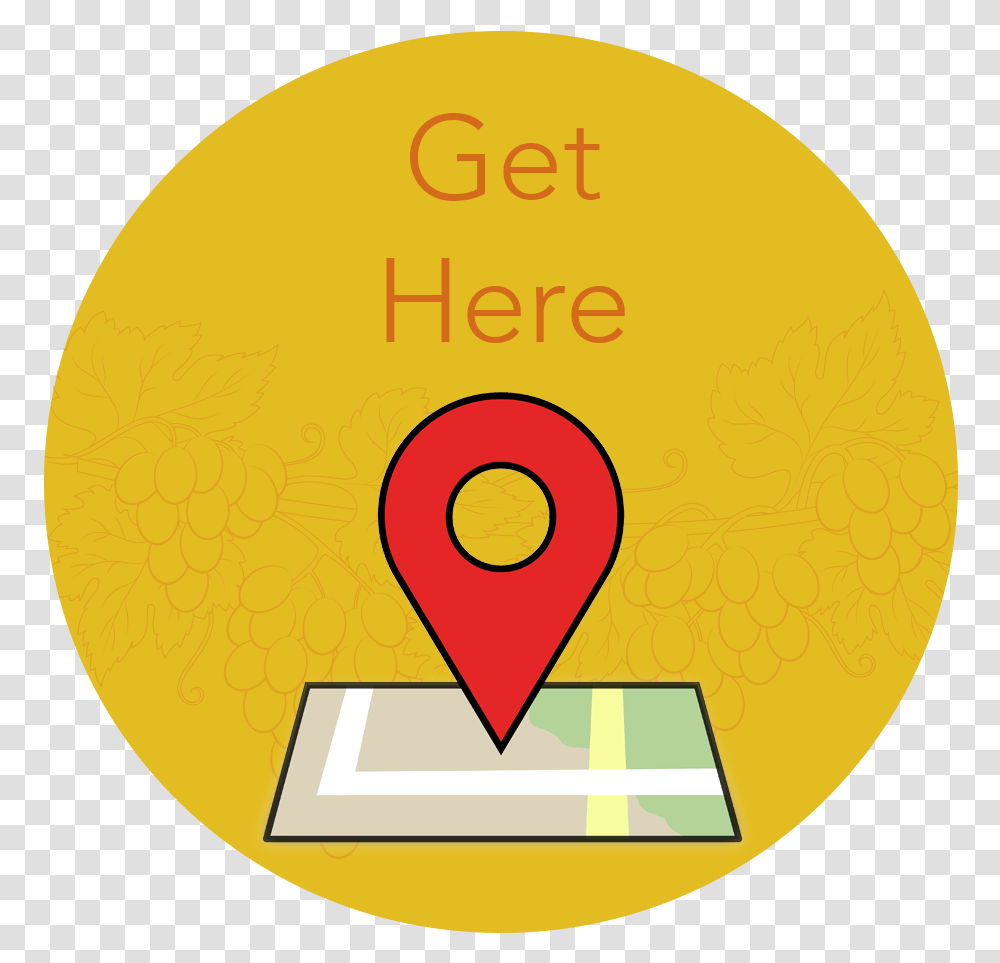 Get Here Button Circle, Label, Number Transparent Png