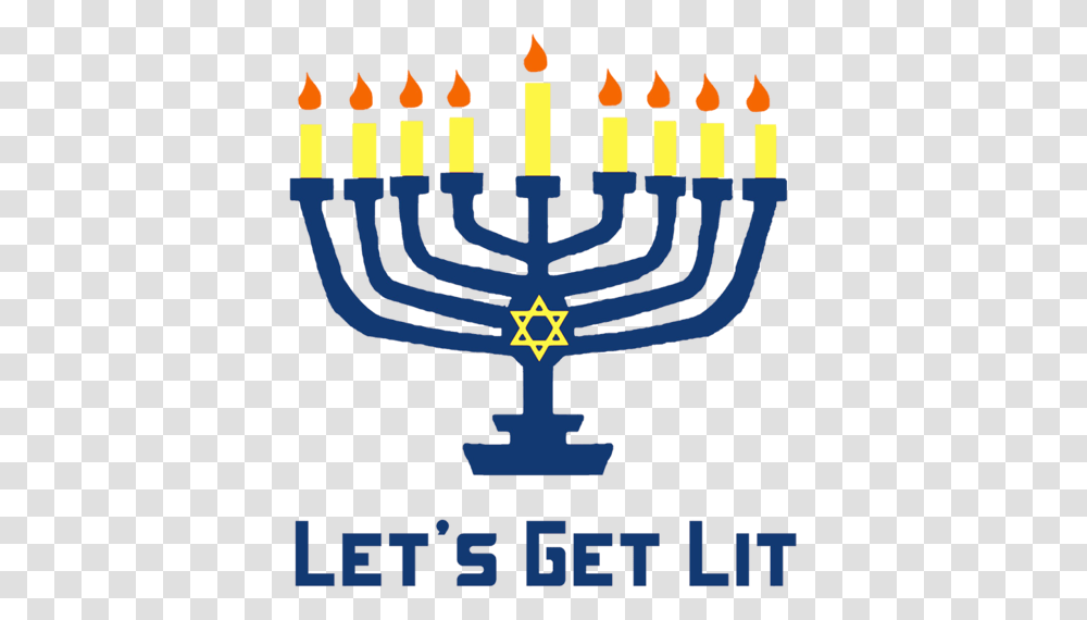 Get Lit Menorah Hanukkah Hanukkah, Poster, Advertisement, Fire, Candle Transparent Png