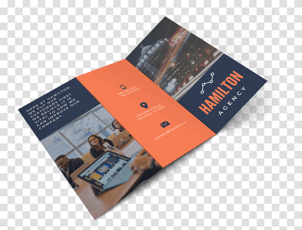Get Professional Trifold Brochure Flyer, Advertisement, Poster, Paper, Person Transparent Png