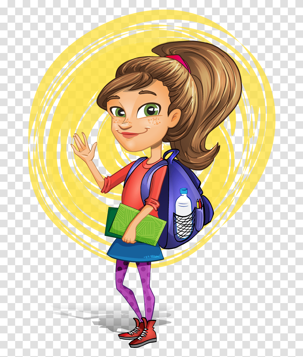Get Ready To Go To School, Costume, Person, Female, Outdoors Transparent Png