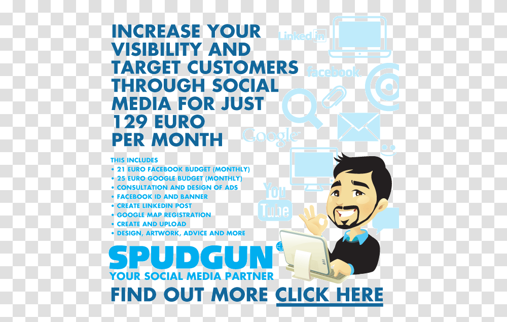 Get Social Advert Cartoon, Poster, Advertisement, Flyer, Paper Transparent Png