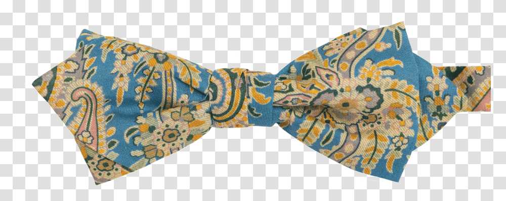 Get The Liberty Palm Paisley Bow Tie In Blue Online Paisley, Accessories, Accessory, Necktie, Rug Transparent Png