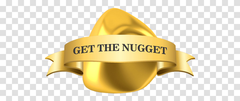 Get The Nugget Gold, Label, Text, Helmet, Clothing Transparent Png