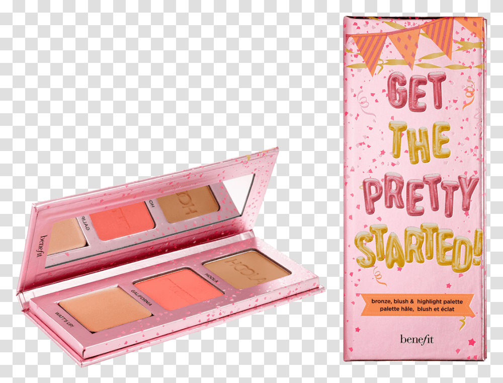 Get The Pretty Started Benefit Get The Pretty Started Palette, Box, Cosmetics, Face Makeup Transparent Png
