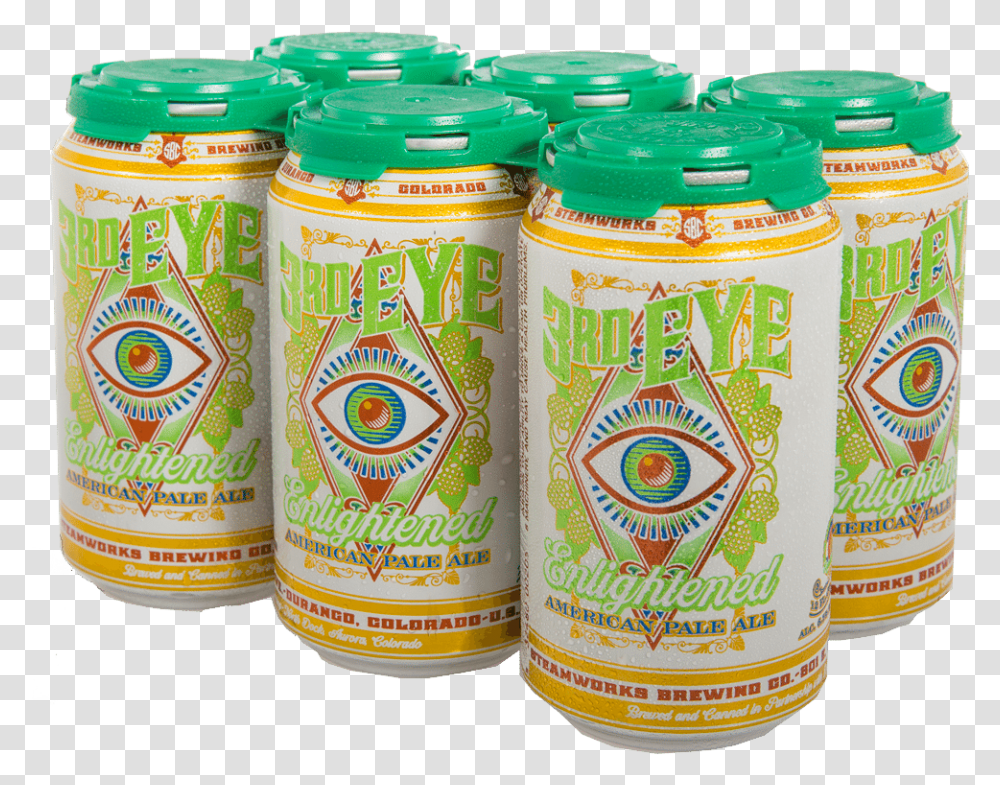 Get Third Eye Pale Ale To Go In A Six Pack Or Growlers Caffeinated Drink, Tin, Can, Lager, Beer Transparent Png