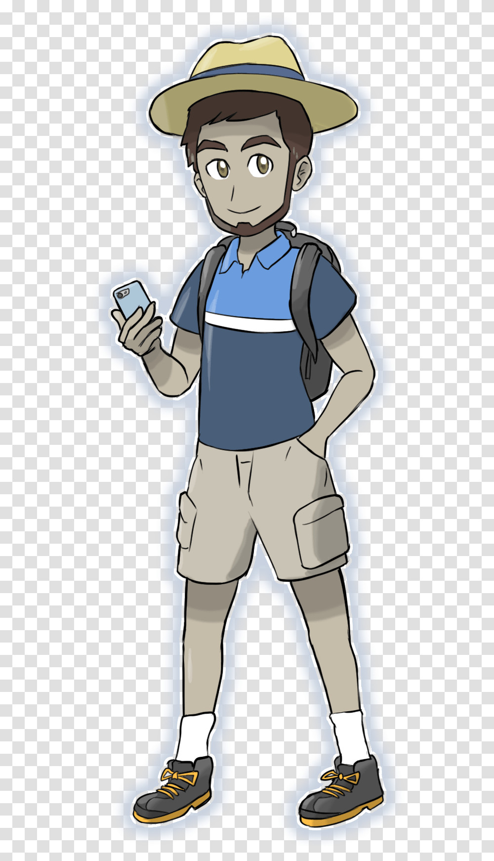 Get Trainer Art For Your Pokemon Go Character Trainers Pokemon Go, Person, Phone, Electronics, Hand-Held Computer Transparent Png