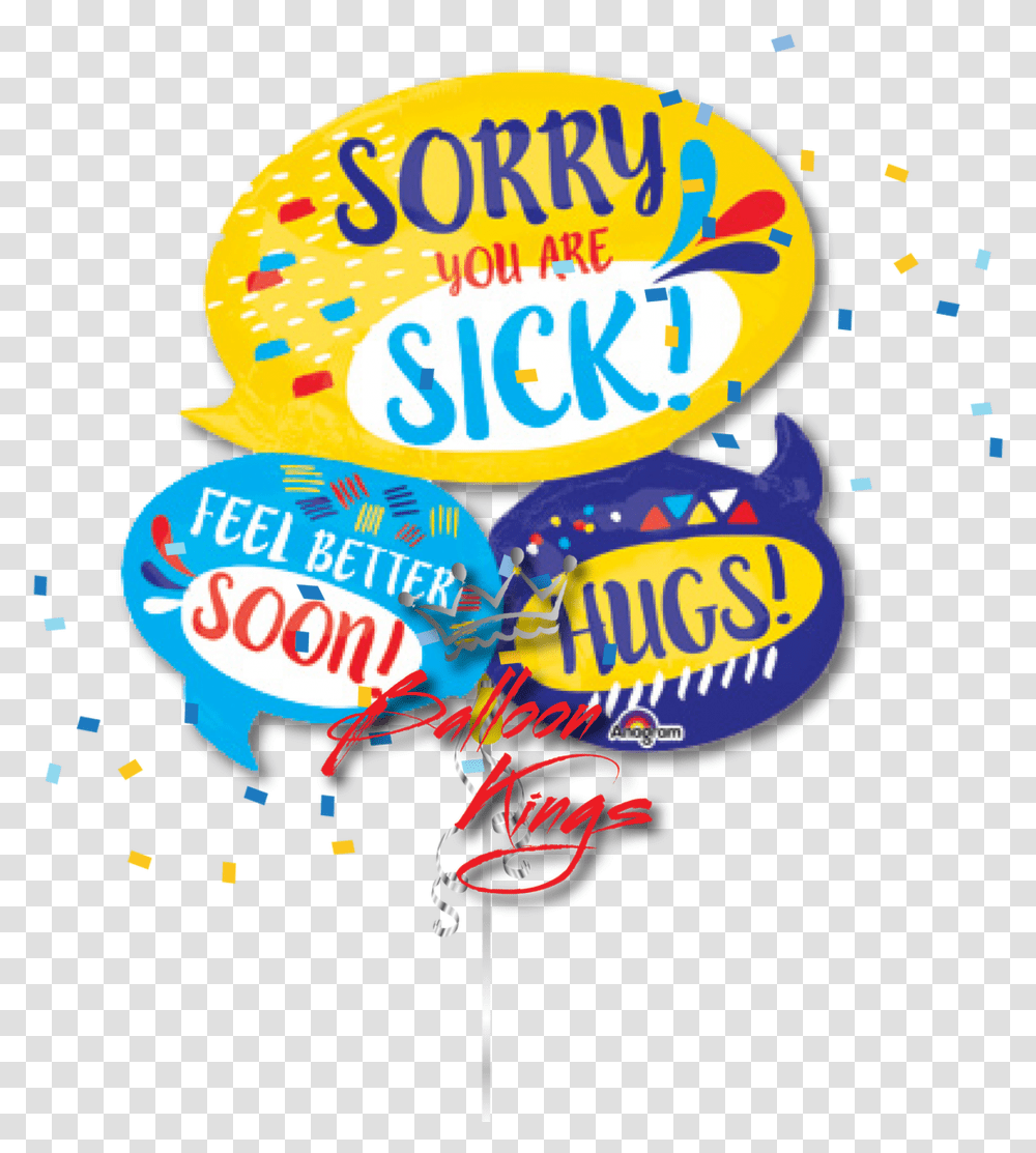 Get Well Soon Bubbles, Balloon, Paper, Poster, Advertisement Transparent Png