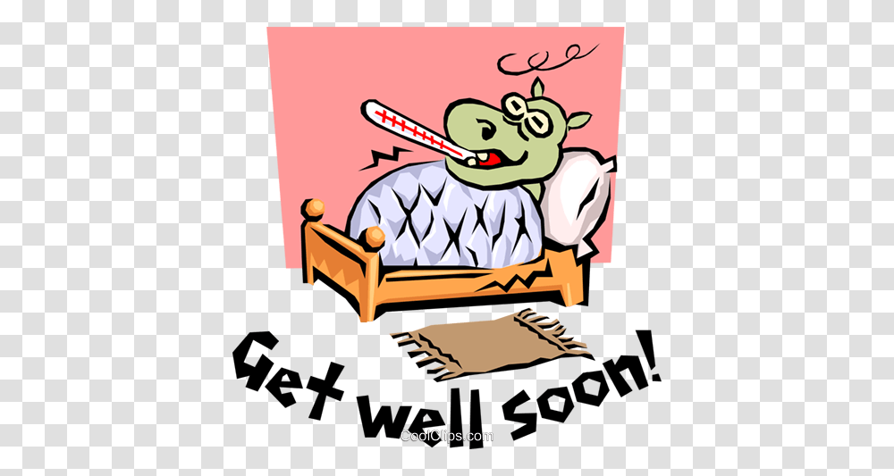 Get Well Soon Royalty Free Vector Clip Art Illustration, Sitting, Poster, Advertisement, Furniture Transparent Png