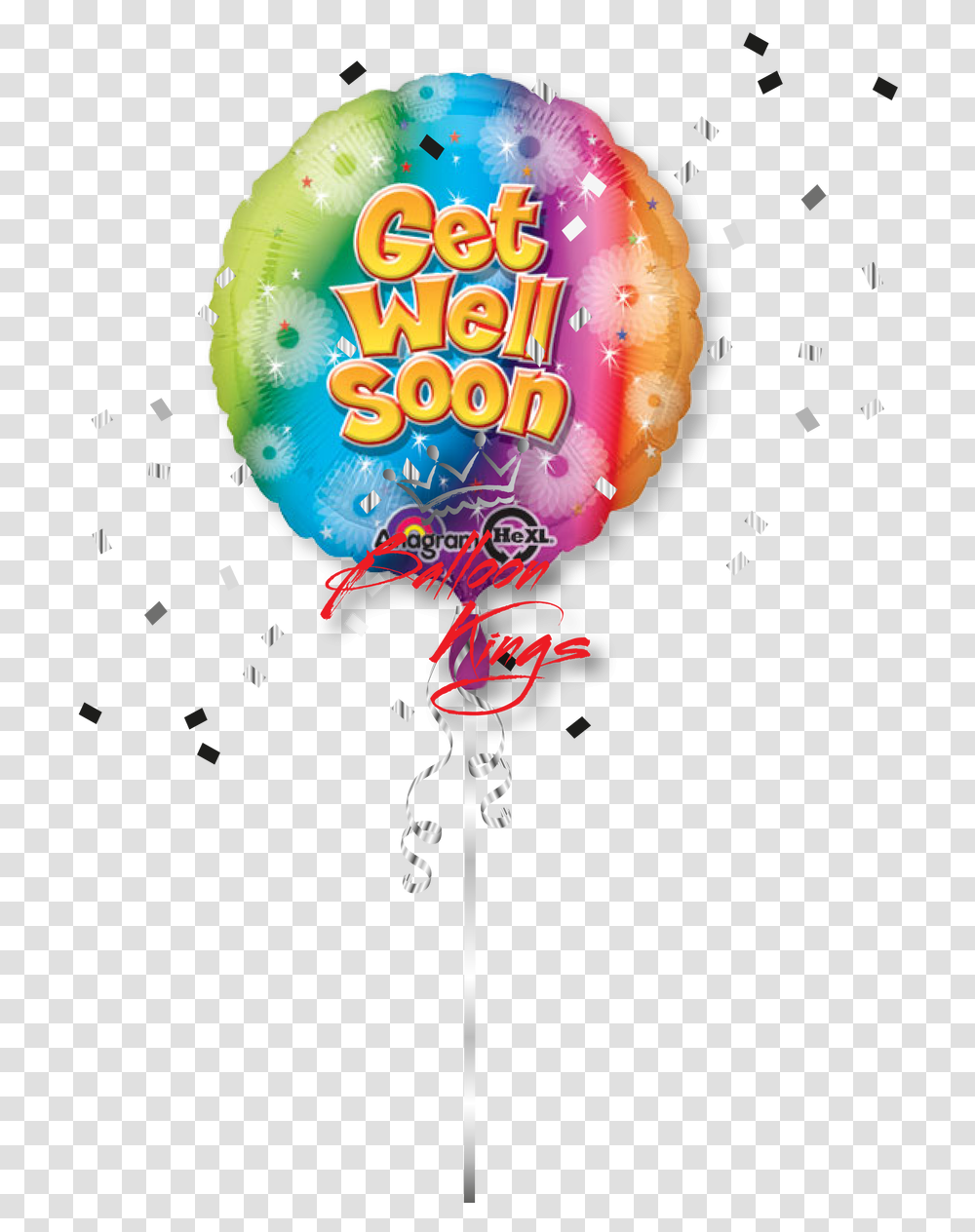Get Well Soon Shooting Color Get Well Soon Balloons, Paper, Sweets Transparent Png
