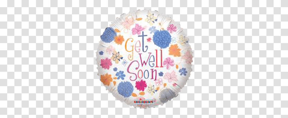 Get Well - Pastel Flowers 18u2033 Birthday, Rug, Birthday Cake, Dessert, Text Transparent Png