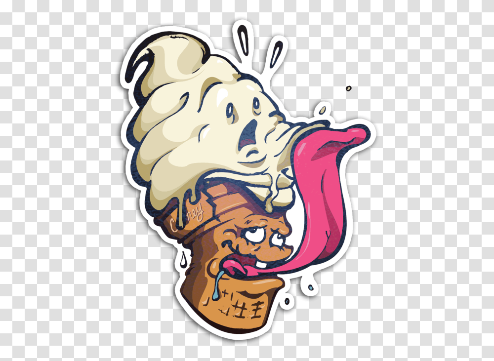 Get Your Fill Of This Tasty New Sticker Set Sticker Graffiti Art Characters, Head, Face, Label Transparent Png
