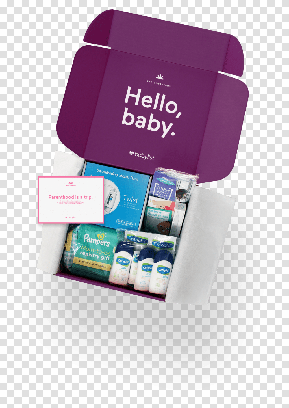 Get Your Free Hello Baby Box Babylist Hello Baby Box, First Aid, Bottle Transparent Png