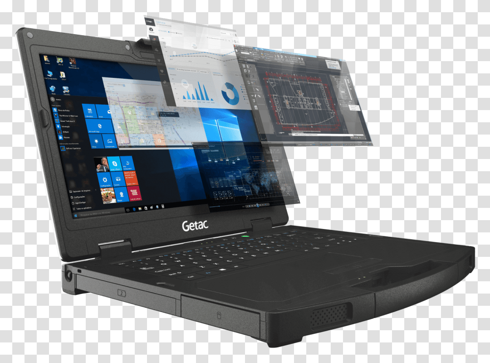 Getac Laptop, Pc, Computer, Electronics, Computer Keyboard Transparent Png