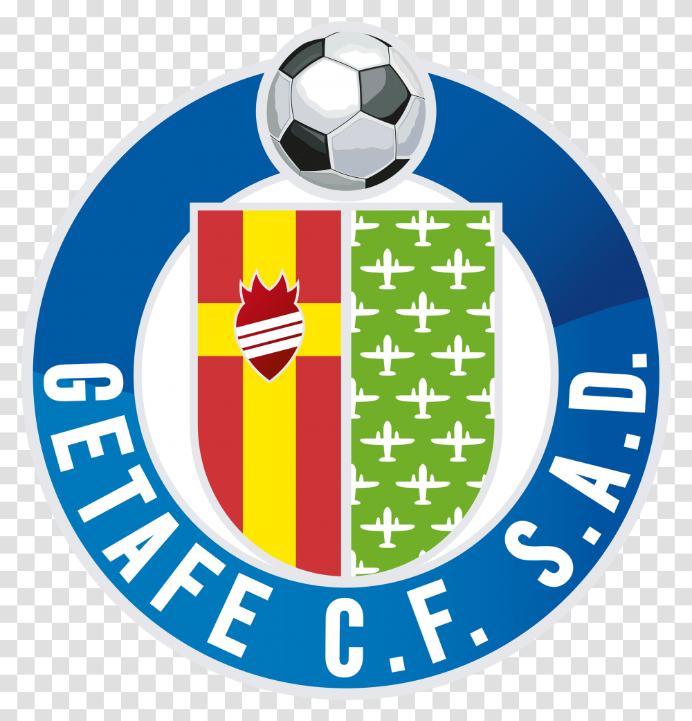 Getafe Cf Sad Logo Getafe Fc Logo, Soccer Ball, Football, Team Sport, Sports Transparent Png