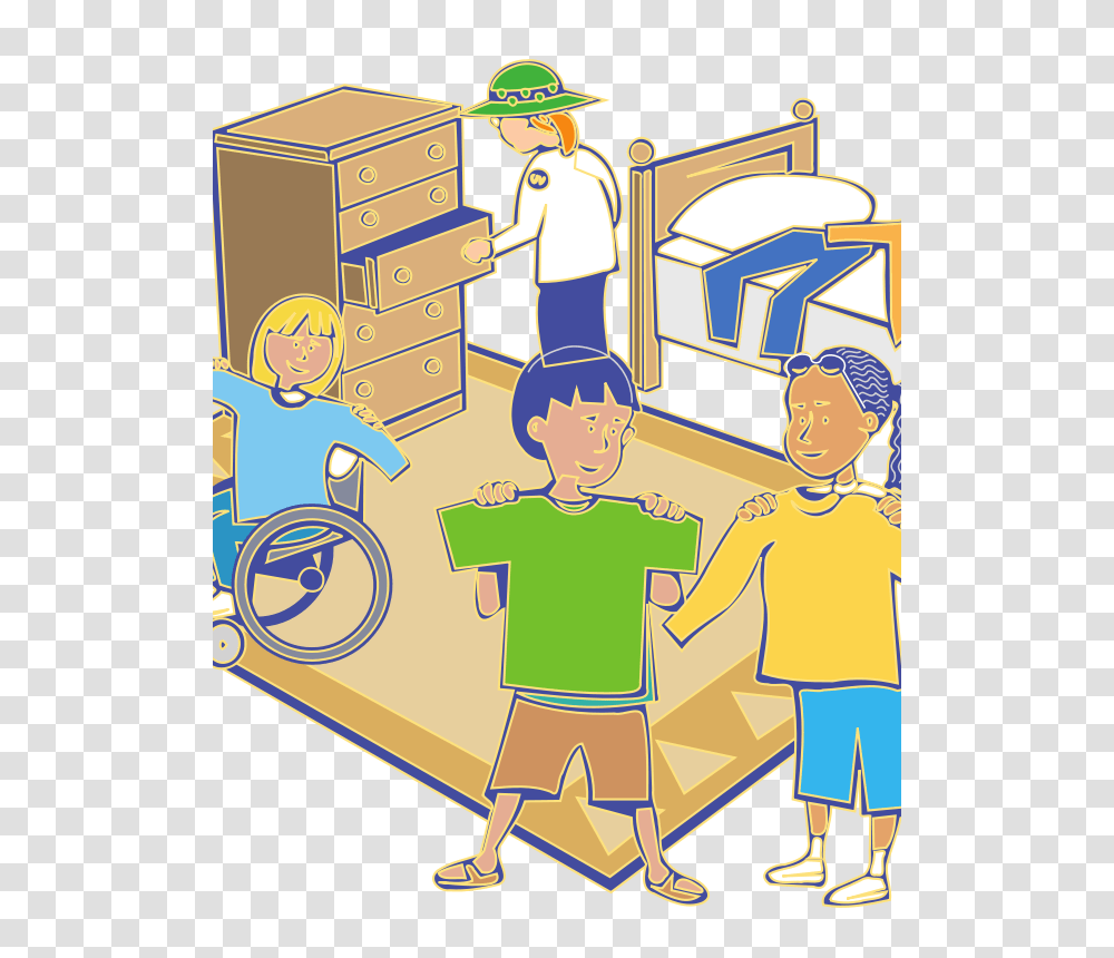 Getting Dressed Clipart, Person, Furniture, People Transparent Png