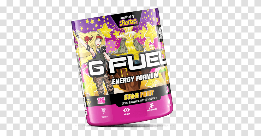 Gfuel Discount Codes Gfueldiscount Twitter Gfuel Butters Star Fruit, Person, Human, Text, Paper Transparent Png