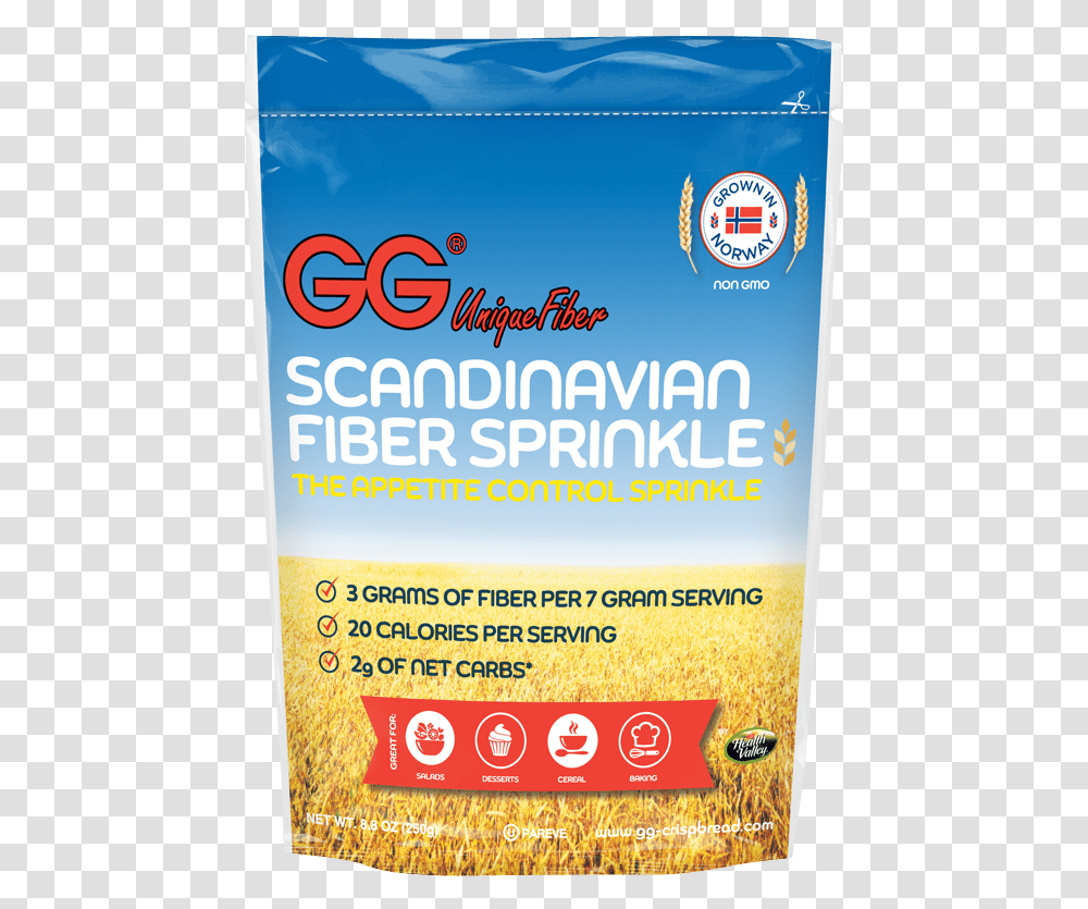 Gg Scandinavian Fiber Crispbread Bran Sprinkles Gg Cracker Crumble, Advertisement, Poster, Flyer, Paper Transparent Png
