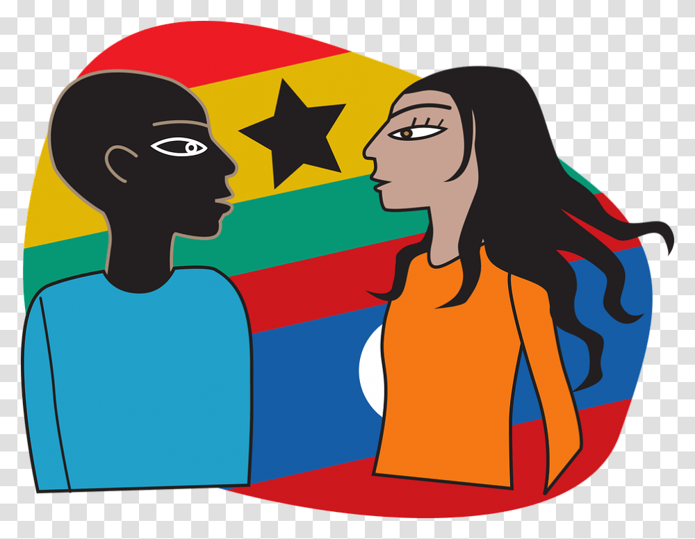 Ghana Asia Africa Flag Flags Woman Man People, Star Symbol Transparent Png
