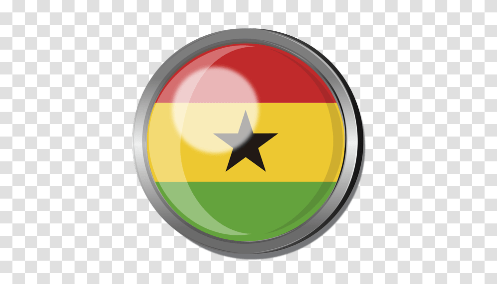 Ghana Flag Badge, Star Symbol Transparent Png