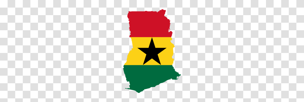 Ghana Flag Map, Star Symbol, Poster, Advertisement, Person Transparent Png