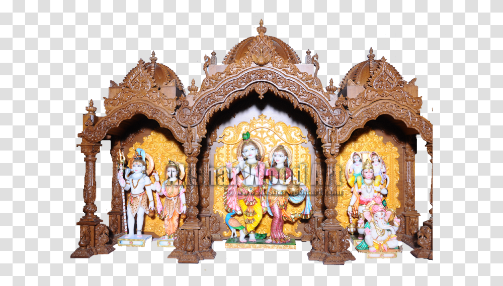 Ghar Mandir Akshar Wood Art, Architecture, Building, Altar, Church Transparent Png