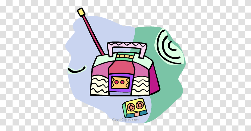 Ghetto Blaster Royalty Free Vector Clip Art Illustration, Label, Outdoors, Sticker Transparent Png