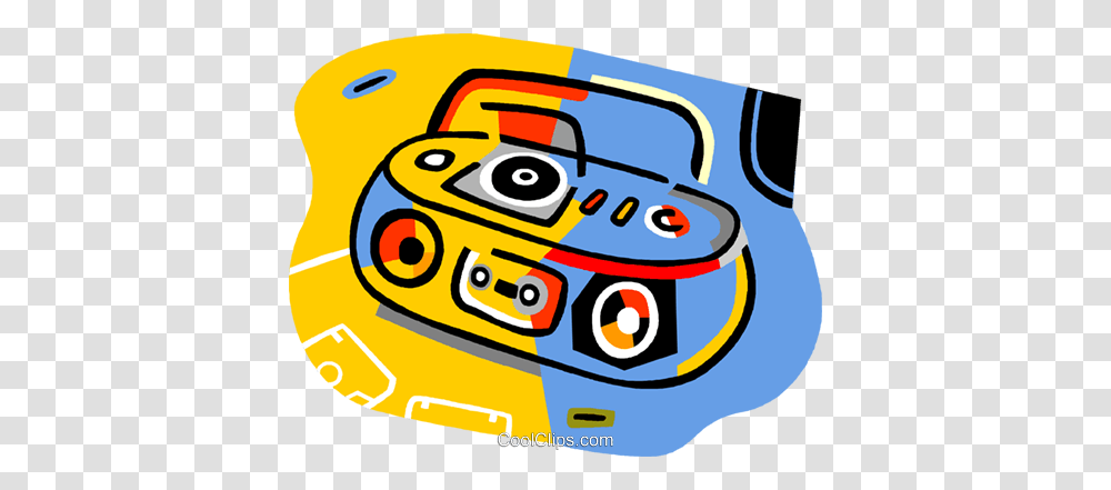 Ghetto Blasters Royalty Free Vector Clip Art Illustration, Car, Vehicle, Transportation, Automobile Transparent Png