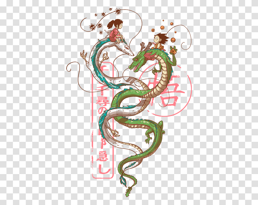 Ghibli Tattoo Spirited Away Studio Ghibli Dragon Tattoo Transparent Png
