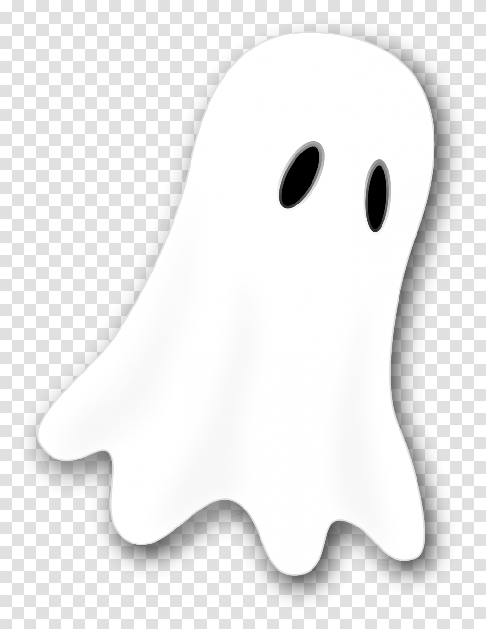 Ghost Art Oz Jones Halloween 555px Halloween Clipart Black Background, Silhouette, Bird, Animal, Figurine Transparent Png