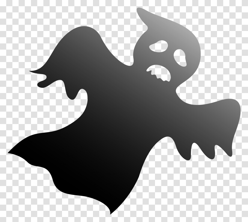 Ghost Black Horror, Stencil, Axe, Tool, Silhouette Transparent Png