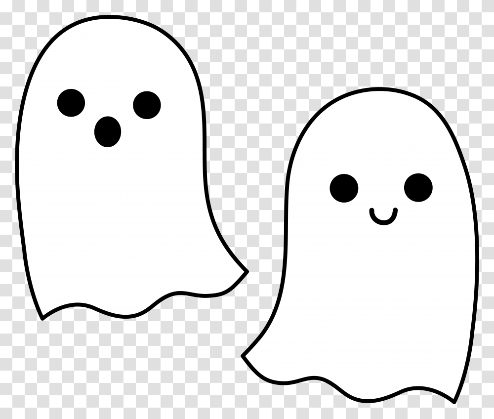Ghost Cartoon Clipart Cute Halloween Ghost Cartoon, Stencil, Text Transparent Png