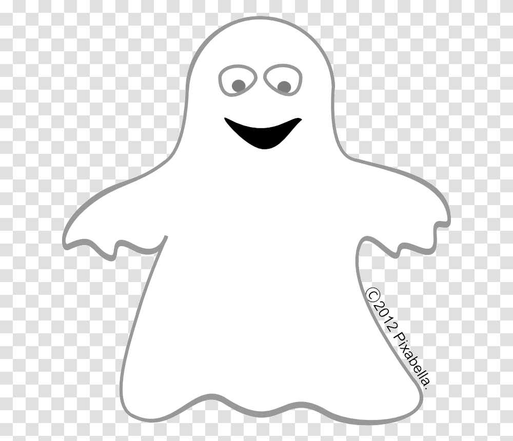 Ghost Clipart Black And White Cartoons Cartoon, Stencil, Silhouette Transparent Png