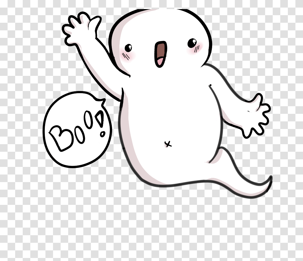 Ghost Clipart Cute, Mammal, Animal, Rodent, Snowman Transparent Png