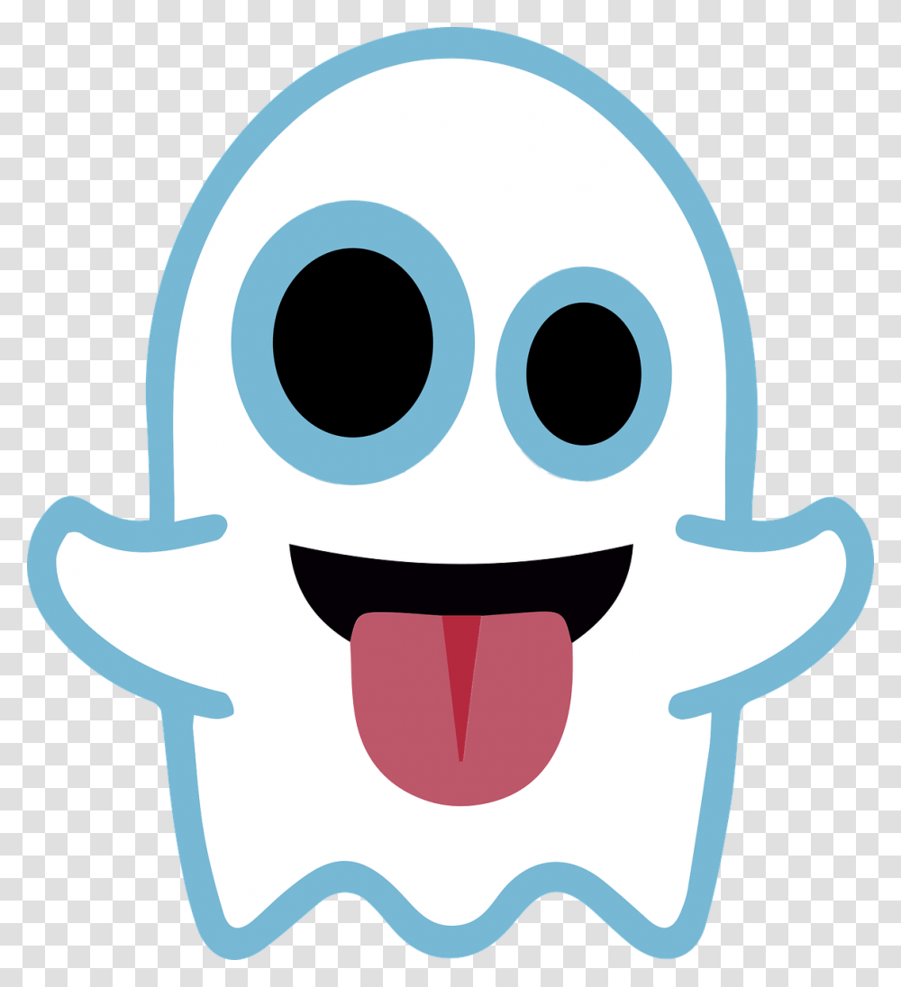 Ghost Emoji Halloween Free Picture, Mouth, Lip, Pac Man Transparent Png
