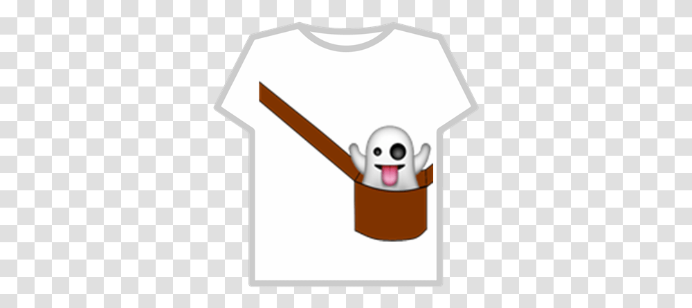 Ghost Emoji In A Bag Roblox Bongo Cat In A Bag Roblox, Clothing, T-Shirt, Text, Sweets Transparent Png
